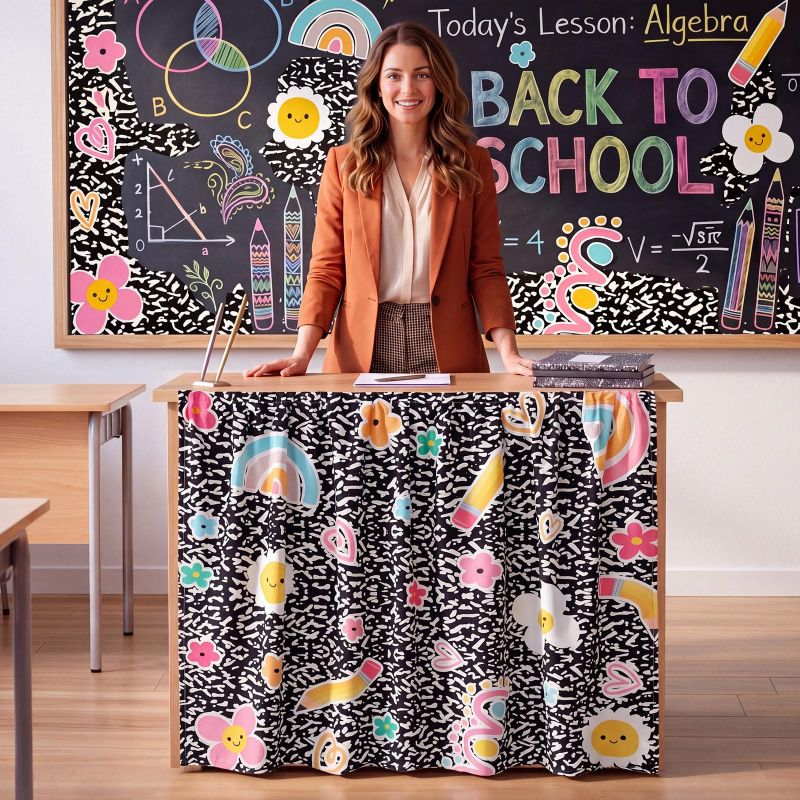 VIKAMA Back To School Cartoon  - огляд і ціна Back Cover Adhesive